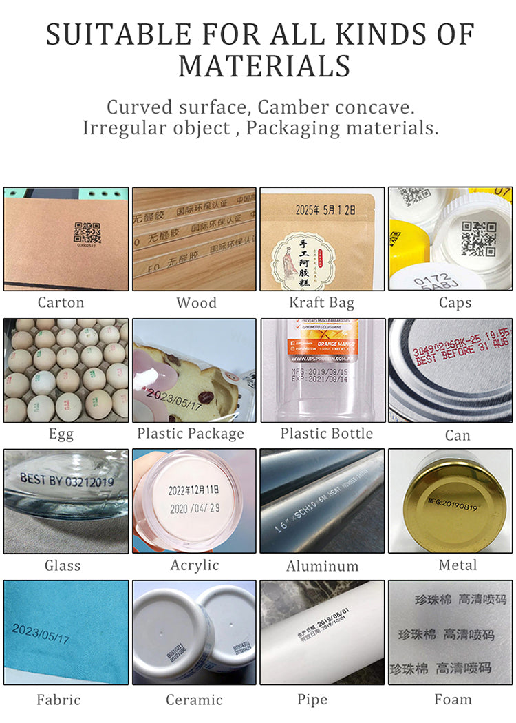 Hand Held Machine Jet Handjet Portable Printing Eggs Batch Coding Handled Helix Rotary Ink Balloon Cardboard Gun Inkjet Printer