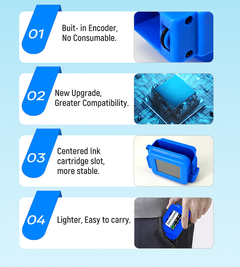 Hand Held Machine Jet Handjet Portable Printing Eggs Batch Coding Handled Helix Rotary Ink Balloon Cardboard Gun Inkjet Printer