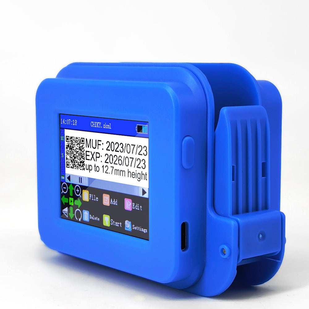 Hand Held Machine Jet Handjet Portable Printing Eggs Batch Coding Handled Helix Rotary Ink Balloon Cardboard Gun Inkjet Printer