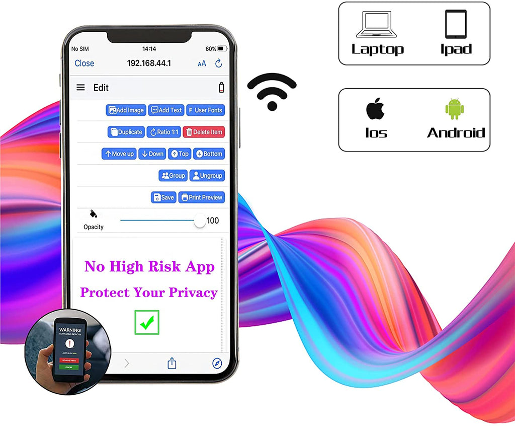 Coffee Cake Biscuit Food Printer Portable Edible Ink Printer Handheld Inkjet Printer Latte Baking