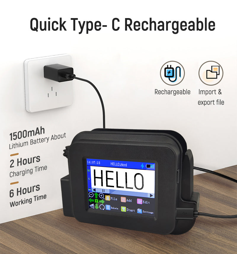 Small Portable Inkjet Printer Handheld Mini Phone case Logo Scan Code Directly Printing Function Latest Portable Inkjet Printer