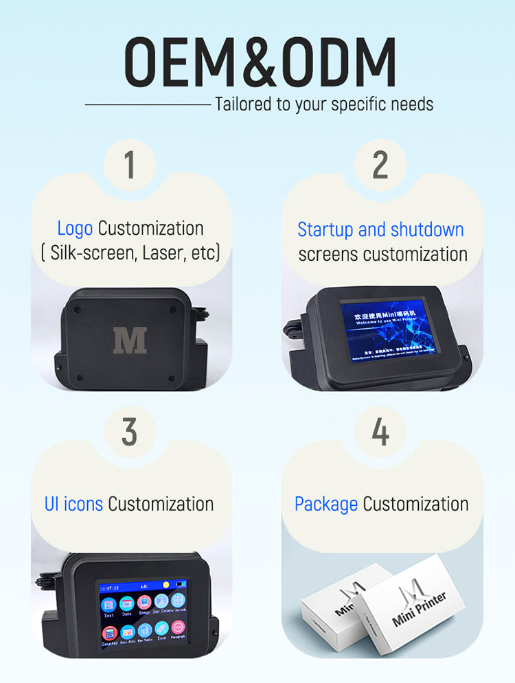 Small Portable Inkjet Printer Handheld Mini Phone case Logo Scan Code Directly Printing Function Latest Portable Inkjet Printer