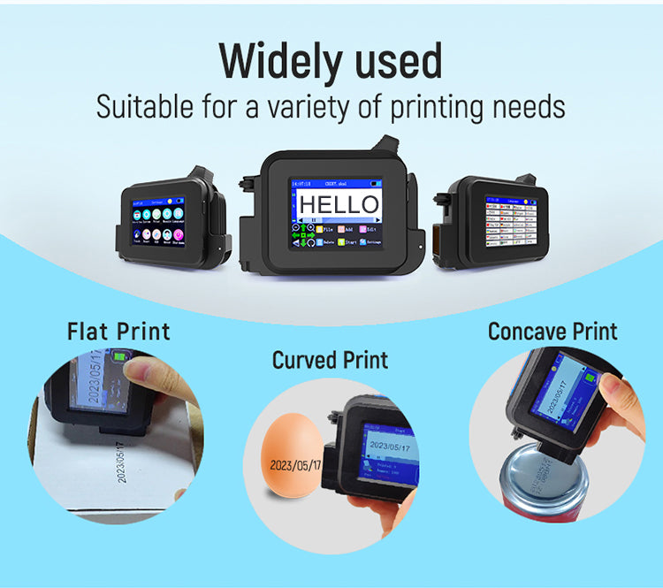 Small Portable Inkjet Printer Handheld Mini Phone case Logo Scan Code Directly Printing Function Latest Portable Inkjet Printer